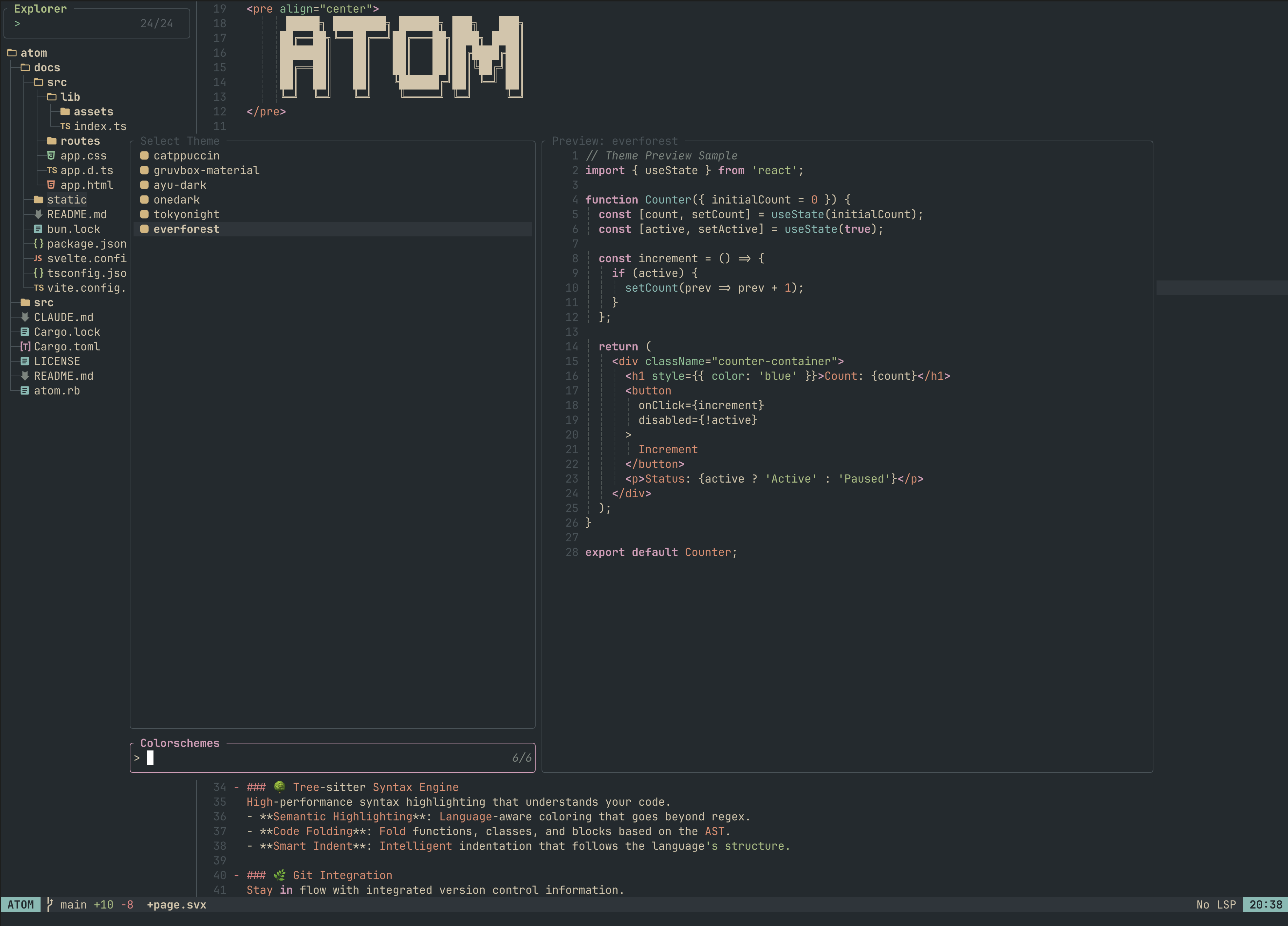 Atom in Action